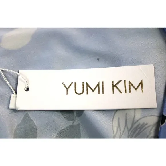 NEW Yumi Kim Maternity XL Hold Tight Dress Wonderful Life Blue Floral Stretchy - Picture 10 of 14